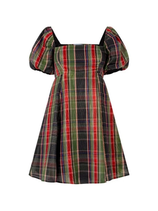 Hill House Dresses & Skirts - Hill House Matilda Mini Dress in Tartan Plaid Size L